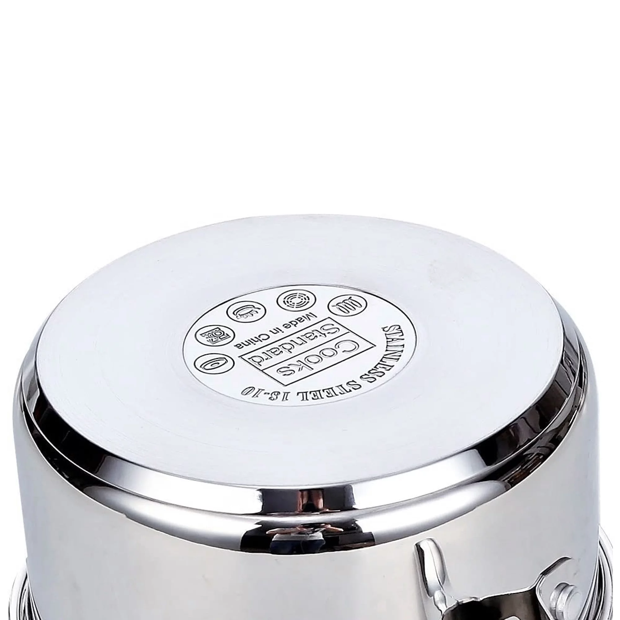 Cooks Standard Saucepan with Glass Lid, 2-Quart Classic Stainless Steel Sauce Pot, Silver - Image 2