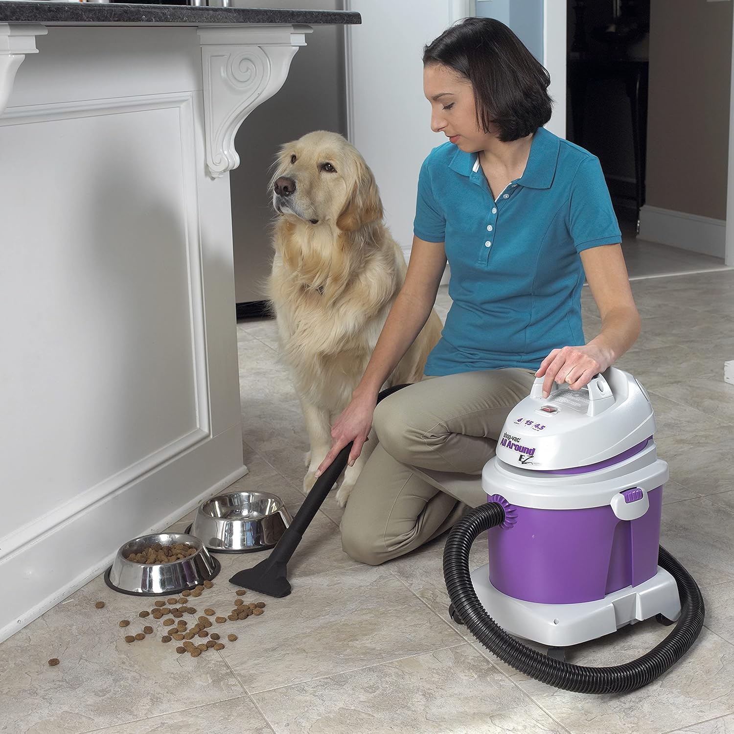 Shop-Vac 5895400 4.5-Peak Horsepower AllAround EZ Series Wet/Dry Vacuum, 4-Gallon,Grape/Gray - Image 4