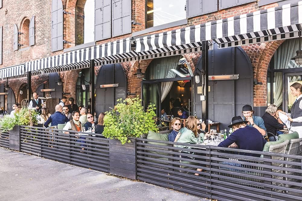 Comfort Zone CZPH20RSL Outdoor and Indoor Patio Heater – Wall-Mounted Heating Device with Halogen Tube and Adjustable Heat Output – Waterproof Warmer for Residential and Commercial Spaces - Image 4
